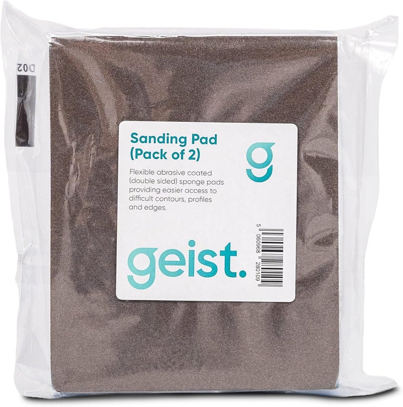 Geist. . Double Sided Sanding & Finishing Pads | for use on Leather, Alcantara, Vinyl, Wood, Paints, fillers and Plastic Materials | to Smooth and Prepare Surfaces | Pack of 2 - Image 4